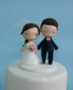 Picture of Sweet pink Wedding Cake Topper