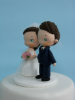 Picture of Sweet pink Wedding Cake Topper