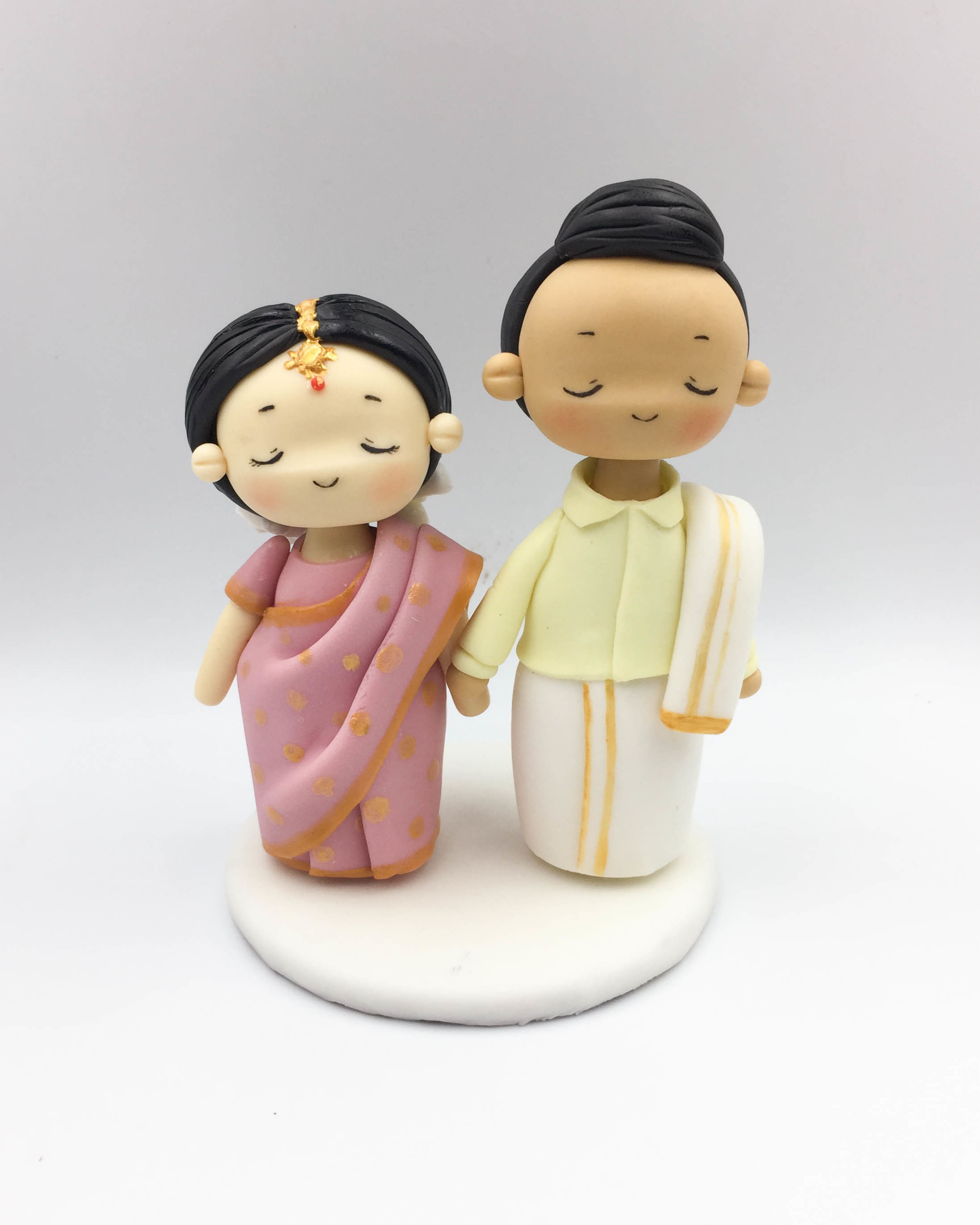 Picture of Indian Wedding Cake Topper, Saree Wedding Cake topper
