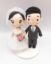 Picture of Wedding Cake Topper, Pink & Blue Bride and Groom Cake Topper