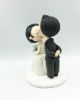 Picture of Kissing Bride and Groom Wedding Cake Topper