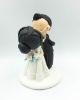 Picture of Kissing Bride and Groom Wedding Cake Topper