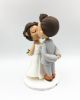 Picture of  Kissing Wedding Cake Topper, Kissing Bride & Groom Topper