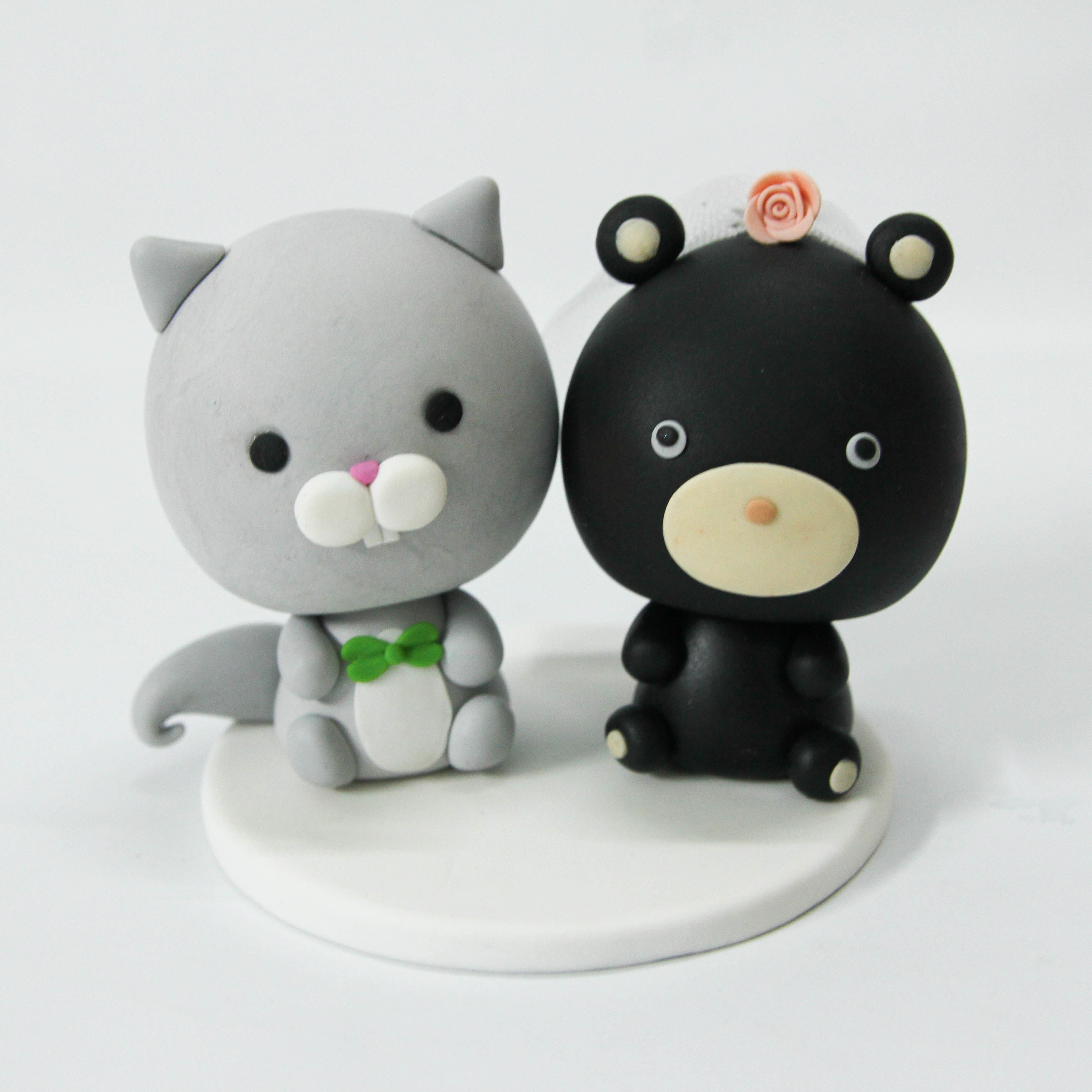 Picture of Squirrel and Bear Wedding Cake Topper, Woodland wedding cake topper