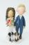 Picture of Gorgeous Bride and Groom Wedding Cake Topper with Dogs