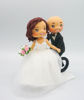 Picture of Childhood Sweetheart Bride & Groom Wedding Cake Topper, Bicycle Wedding Cake Topper