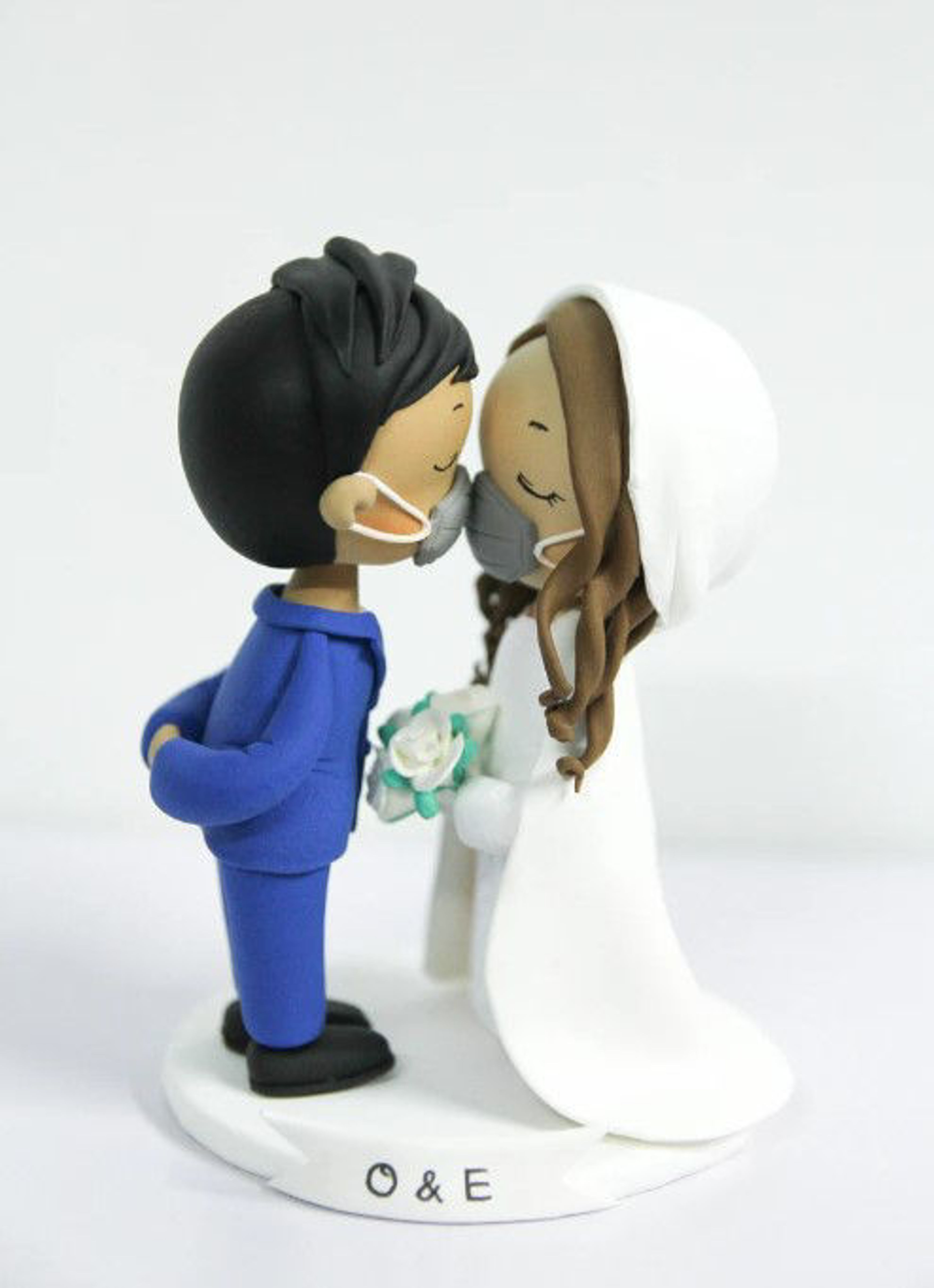 Picture of Medieval Wedding Cake Topper,  First Anniversary wedding gift