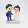 Picture of Animal Crossing wedding cake topper, Online game bride & groom wedding topper