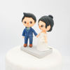 Picture of Animal Crossing wedding cake topper, Online game bride & groom wedding topper