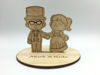 Picture of Sailor Moon & Tuxedo Mask wedding cake topper, Custom Animal Crossing Wood Engraved standee