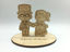Picture of Sailor Moon & Tuxedo Mask wedding cake topper, Custom Animal Crossing Wood Engraved standee