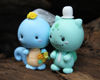 Picture of Pokemon wedding cake topper, Bulbasaur and Squirtle Wedding