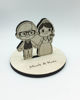 Picture of Personalized Wood Engraved Wedding Cake Topper, Animal Crossing Bride & Groom Figure