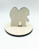 Picture of Personalized Wood Engraved Wedding Cake Topper, Animal Crossing Bride & Groom Figure