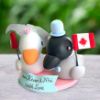 Picture of Vietnam Duck and Canada Duck Wedding Cake Topper, Mixed Race Topper