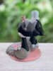 Picture of Canadian Geese wedding cake topper, Canada bride & groom topper