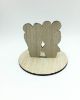 Picture of Mickey and Minnie Wooden Wedding Cake Topper, wood cut out bride & groom standee, Custom Name Wedding Topper