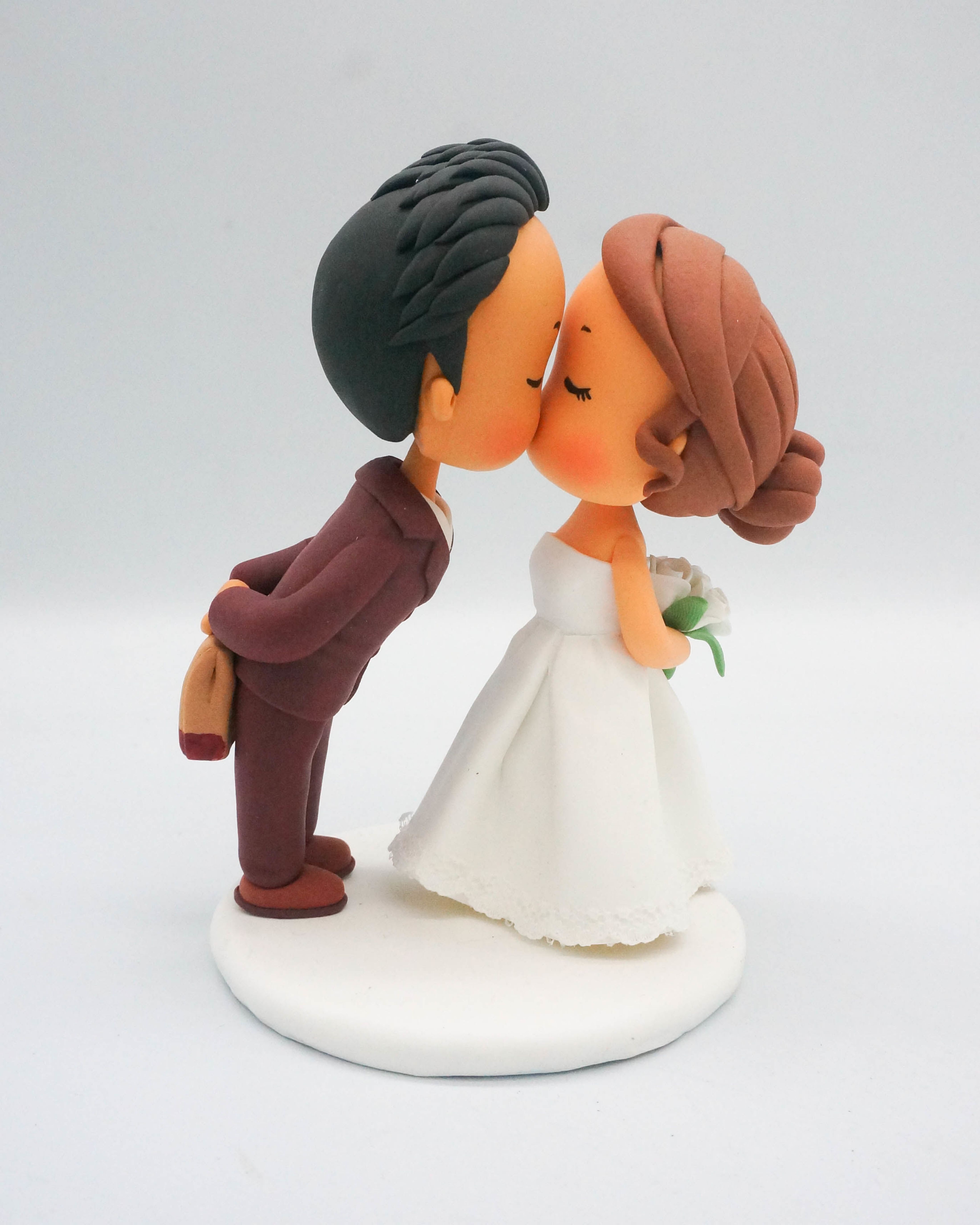Picture of McDonald Wedding Cake Topper, Burgundy Wedding Theme 