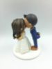Picture of Kissing Wedding Cake Topper, Traditional Bride & Groom Topper