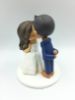 Picture of Kissing Wedding Cake Topper, Traditional Bride & Groom Topper