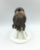 Picture of Kissing Wedding Cake Topper, Traditional Bride & Groom Topper