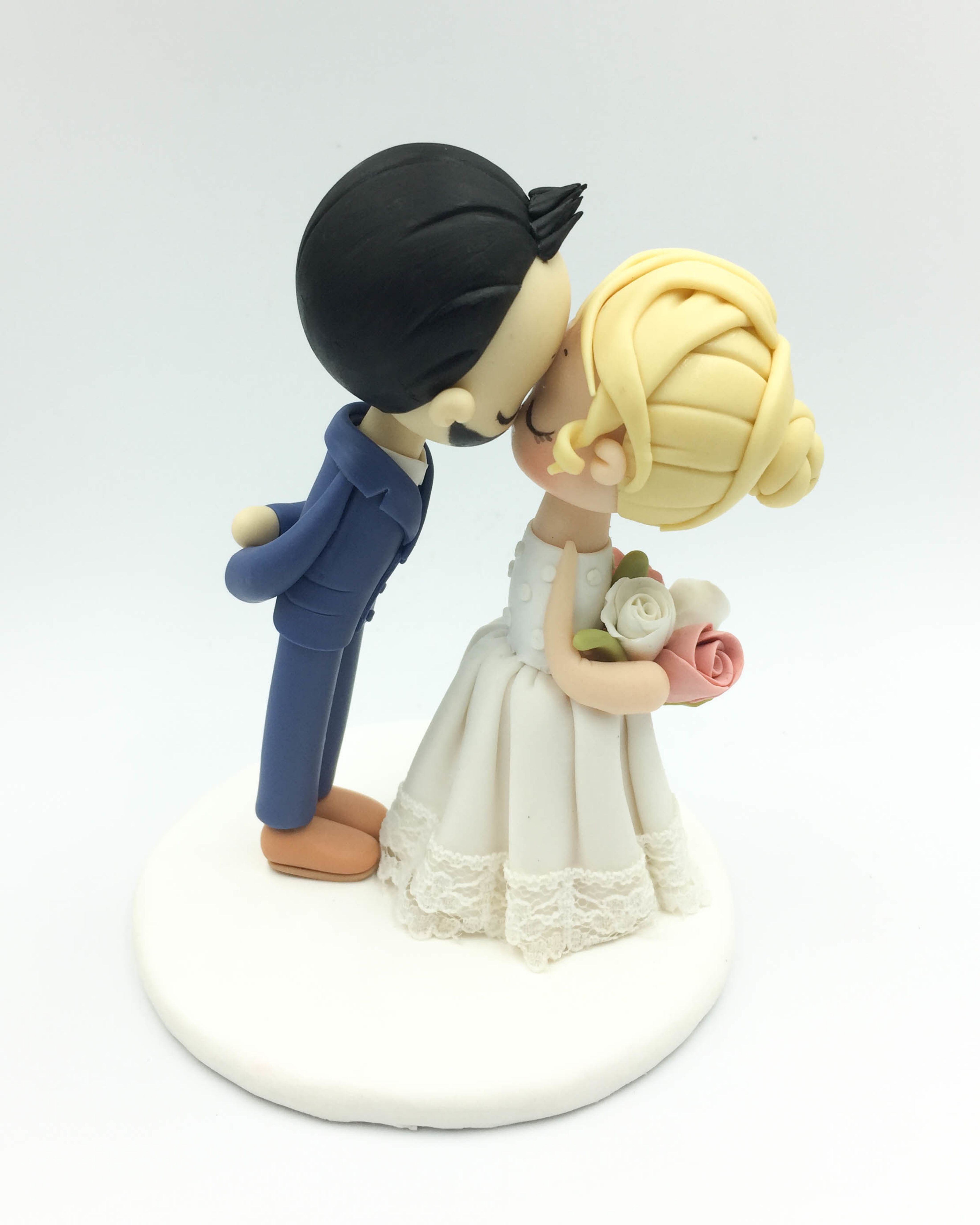 Picture of Custom Wedding Cake Topper, pink wedding theme