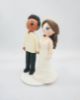 Picture of Barong Groom and Sexy Bride Wedding Cake Topper, Mixed race couple figurine