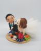 Picture of Scuba Divers groom and Snorkeling Bride Wedding Cake Topper, Underwater world wedding theme