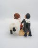 Picture of Scuba Divers groom and Snorkeling Bride Wedding Cake Topper, Underwater world wedding theme