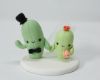 Picture of Cactus Wedding Cake Topper, Succulent Wedding Cake Topper