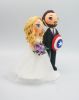 Picture of Captain America Wedding Cake  Topper, Karate wedding cake topper