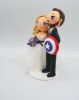 Picture of Captain America Wedding Cake  Topper, Karate wedding cake topper