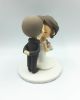 Picture of Boho Wedding Cake Topper, Kissing Bride Groom Topper