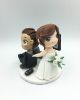 Picture of Game Over Bride & groom wedding cake topper, Gamer Wedding Cake Topper