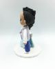 Picture of Mini Hanbok Wedding Cake Topper, Blue and Purple Wedding theme