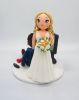 Picture of Game Over Gamer Wedding Cake Topper, Funny Wedding Cake Topper, PS 5 topper, groom cake topper