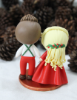 Picture of Christmas Wedding Cake Topper, First Christmas as Mr & Mrs figurine