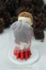 Picture of Forehead Kissing Wedding Cake Topper, Red Christmas Weddings Theme Cake Topper