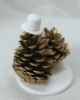 Picture of Gold Anniversary Cake Topper, Pinecone wedding cake topper