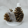 Picture of Gold Anniversary Cake Topper, Pinecone wedding cake topper