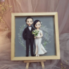 Picture of Custom 3D Wedding Portrait, 3D Portrait from Photo, Anniversary Gift, Valentine Gift