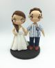 Picture of Baseball Fan Wedding Cake Topper, Groom Cake Topper
