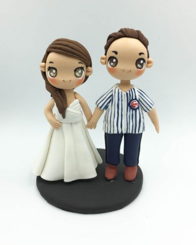 Picture of Baseball Fan Wedding Cake Topper, Groom Cake Topper