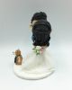 Picture of I Do Too Wedding Cake Topper with Dog, Custom Wedding Gift for Couple