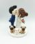 Picture of Kissing Couple Wedding Cake Topper with Dogs and cat, Bride and Groom with Dogs and Cat Wedding Figurine