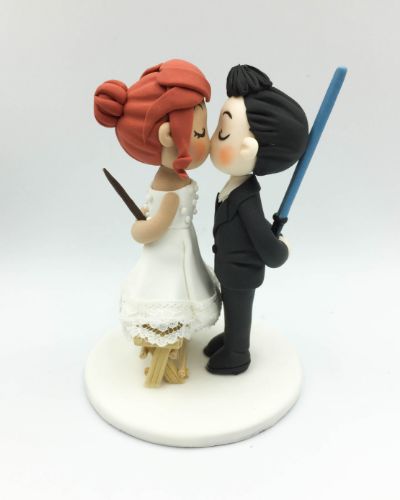 Picture of Harry Potter wedding cake topper, Star Wars mini wedding cake topper