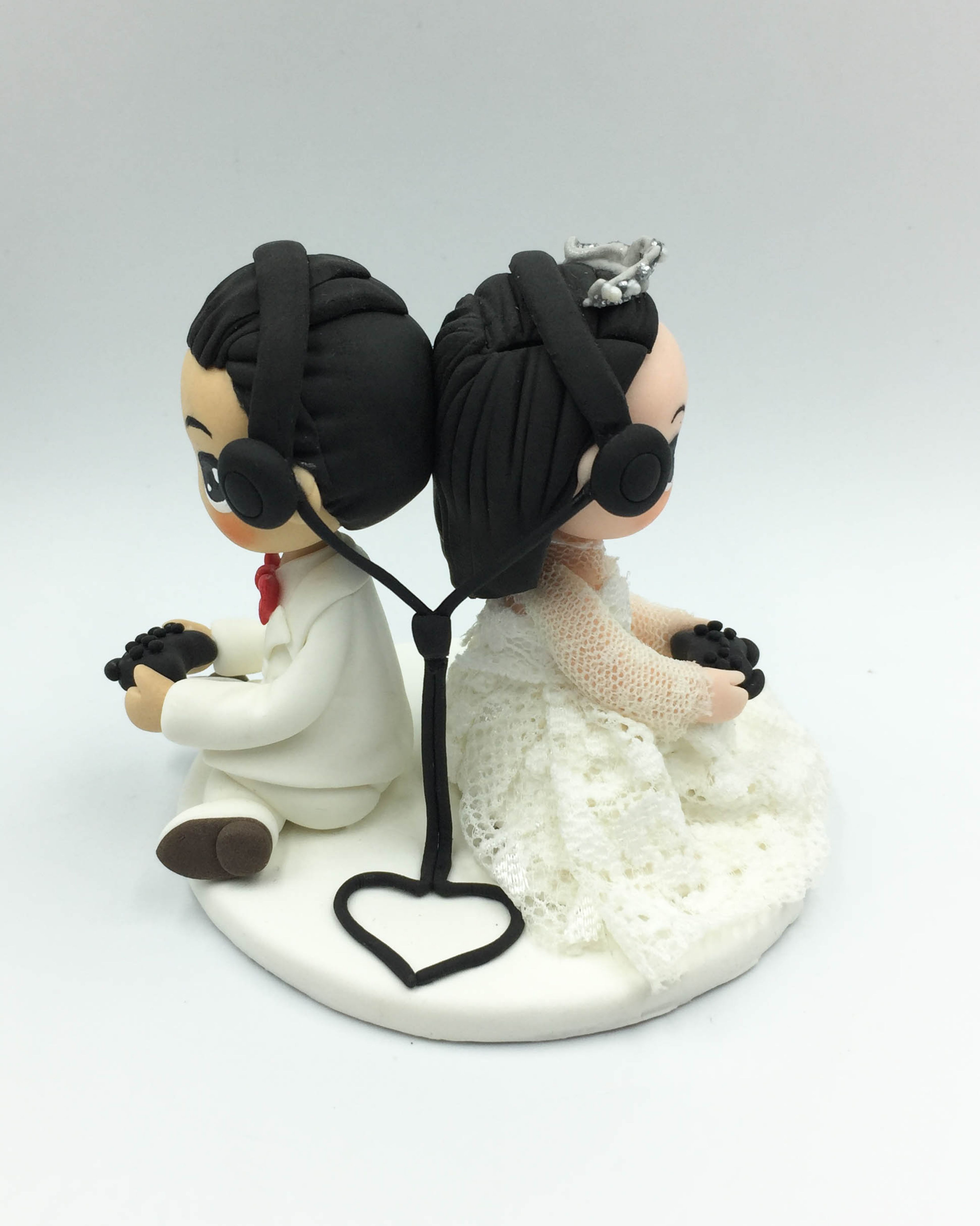 Picture of Geek Wedding Cake Topper, Wedding Gift for Gamer couple