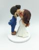Picture of Geek bride and Groom Wedding Cake Topper, Autumn wedding cake topper
