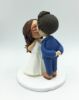 Picture of Geek bride and Groom Wedding Cake Topper, Autumn wedding cake topper