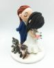 Picture of Wedding cake topper with cats, Man- Braid Groom figurine